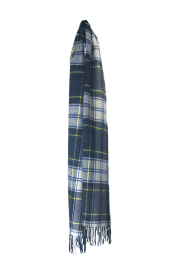 Riskant snor Genealogie XL Sjaal Dress Gordon | Tartan | Blauw/groen/wit | Lamswol | Zacht/warm